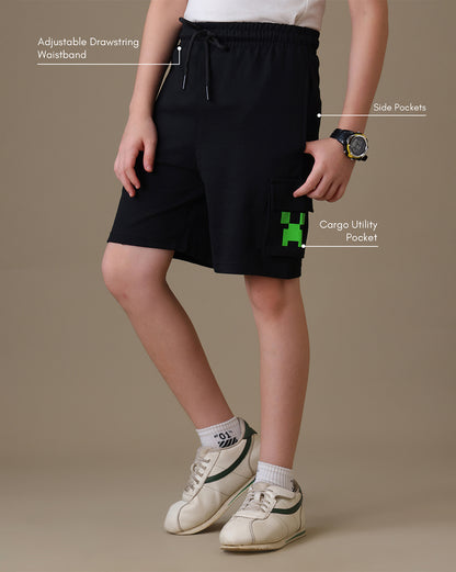 Minecraft  Regular Fit Shorts  Boys