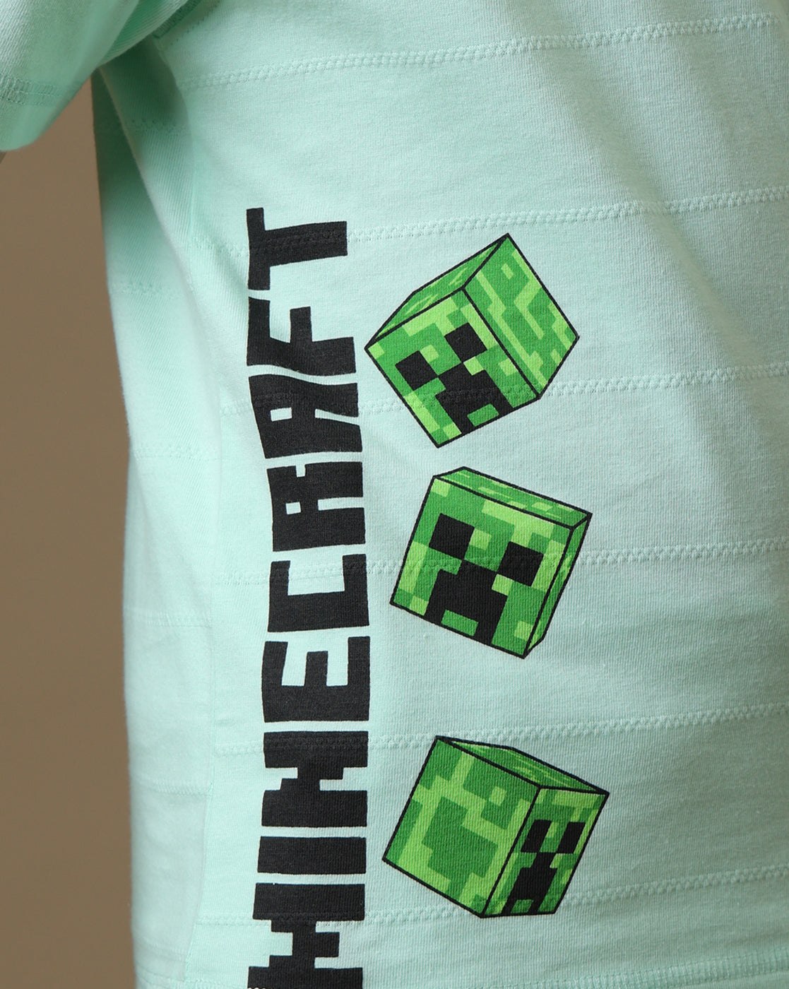 Minecraft Printed Regular Fit Tshirt For Boys