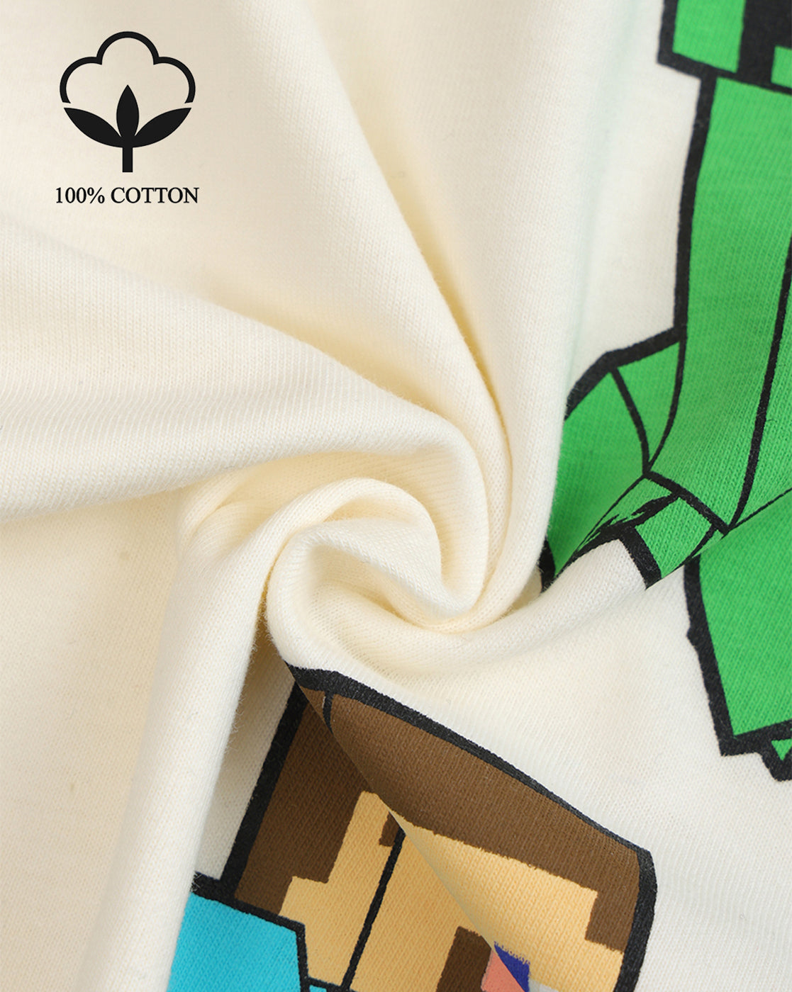 Minecraft Printed Regular Fit Tshirt For Boys