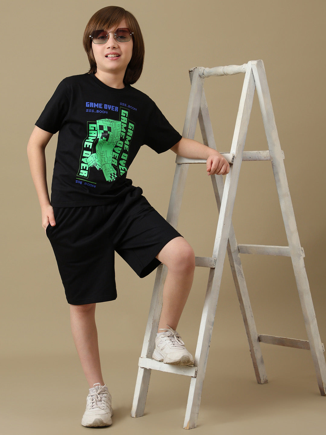 Minecraft Graphic Printed Regular Fit Pack Of 3 Tshirt For Boys