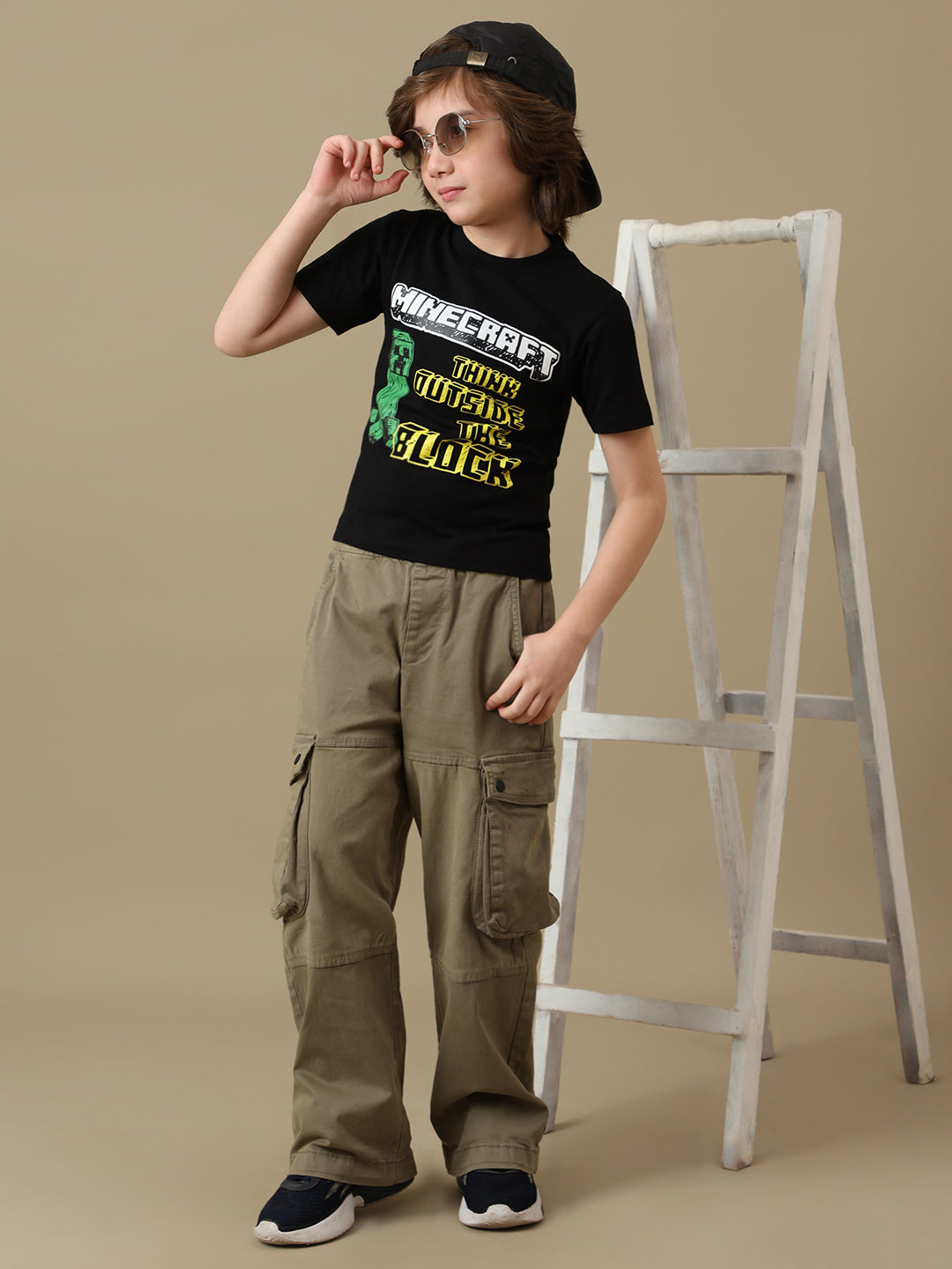 Minecraft Graphic Printed Regular Fit Pack Of 3 Tshirt For Boys