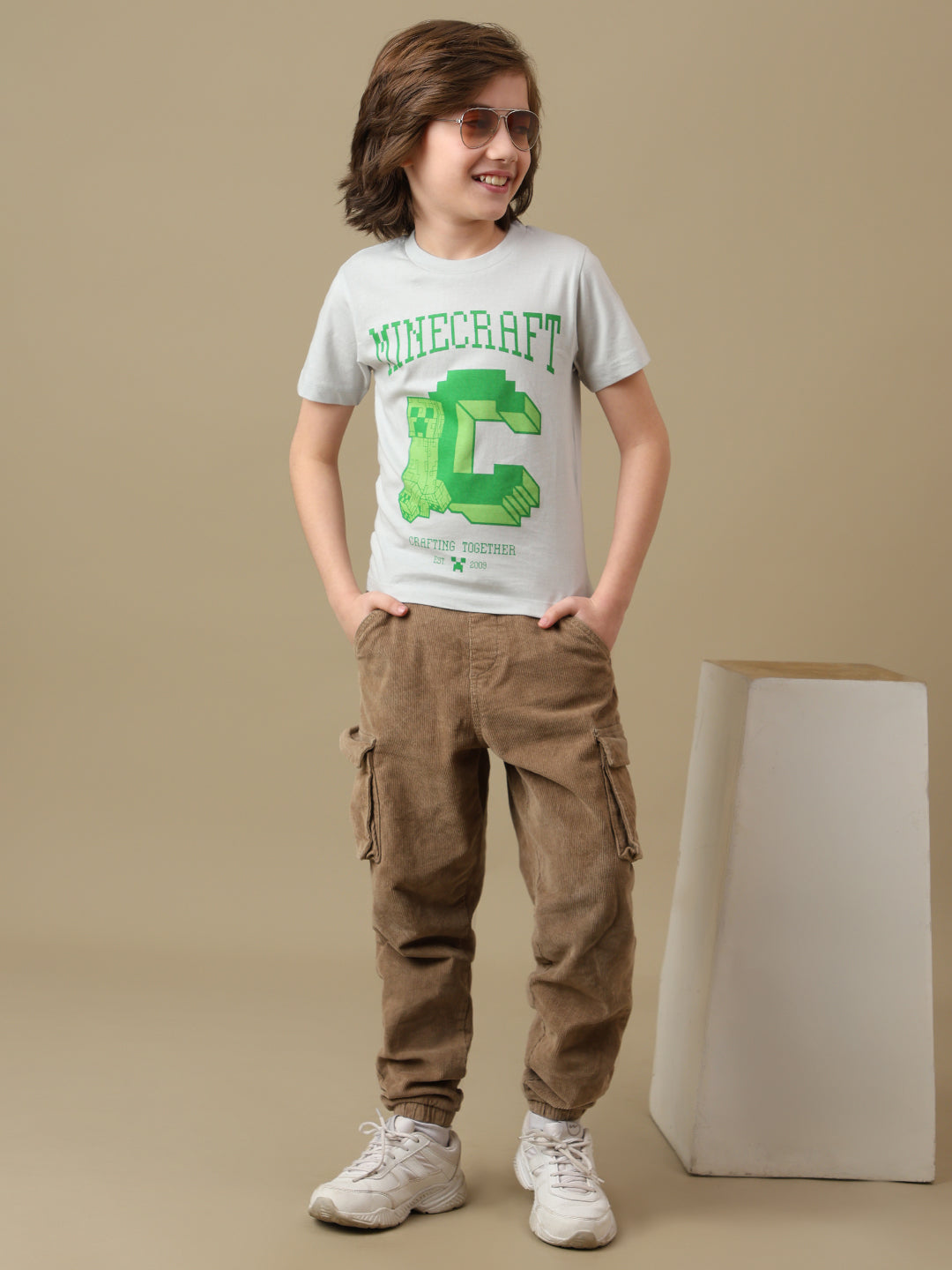 Minecraft Graphic Printed Regular Fit Pack Of 3 Tshirt For Boys