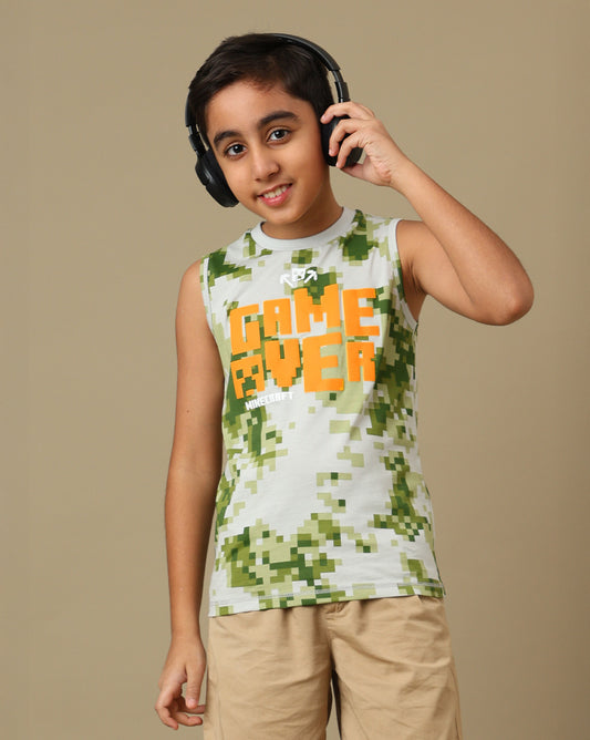 Minecraft Printed Vest For Boys