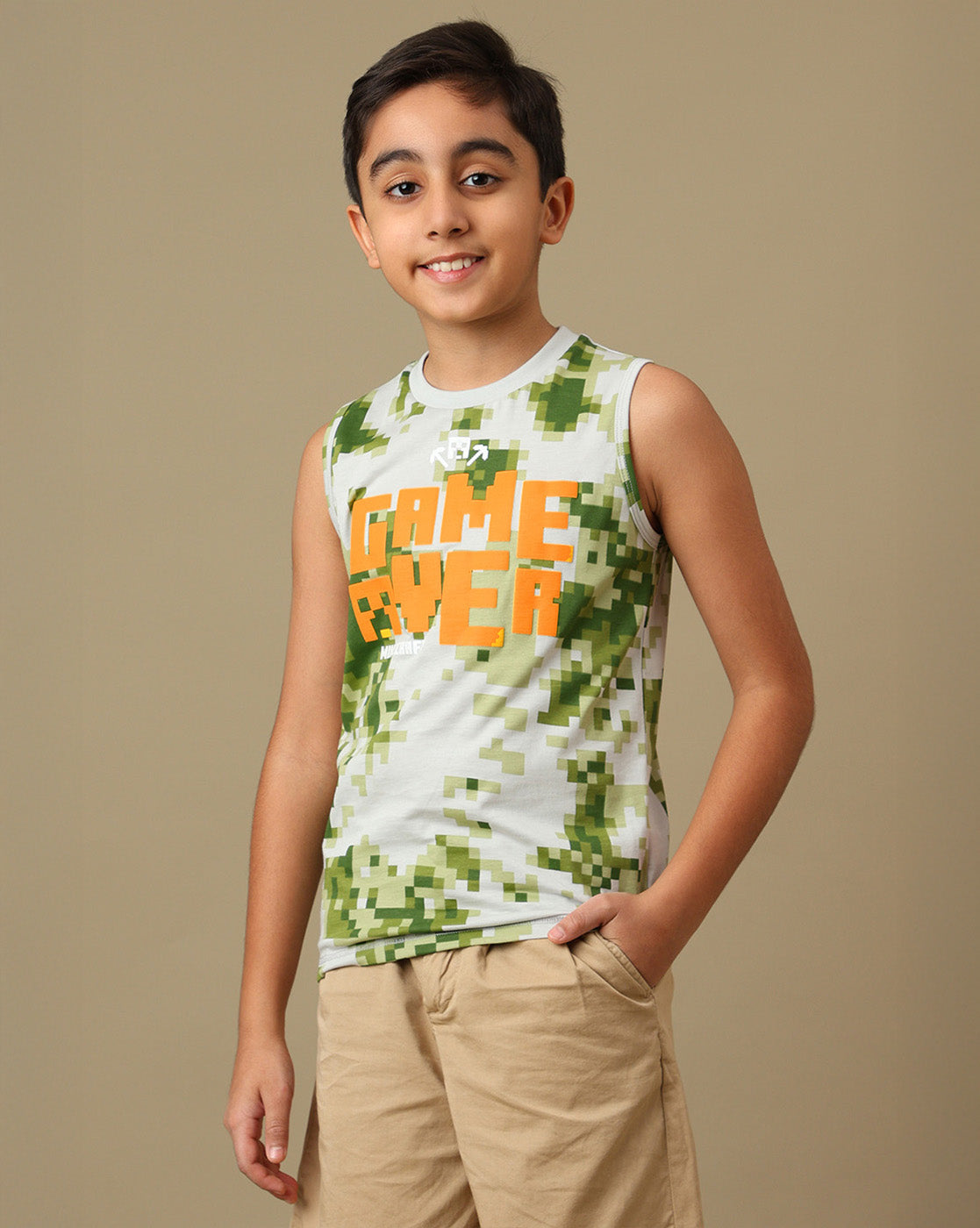 Minecraft Printed Vest For Boys