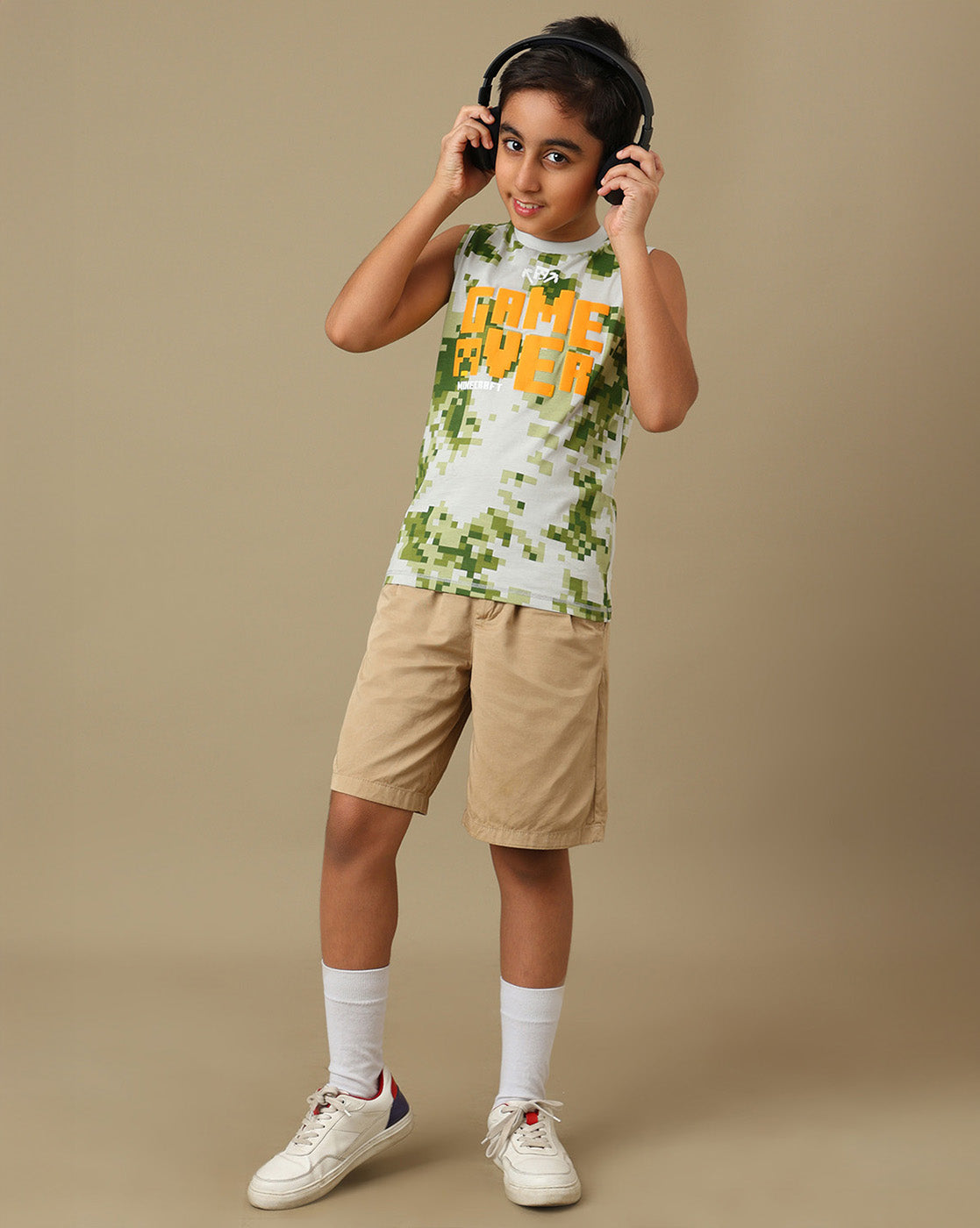 Minecraft Printed Vest For Boys