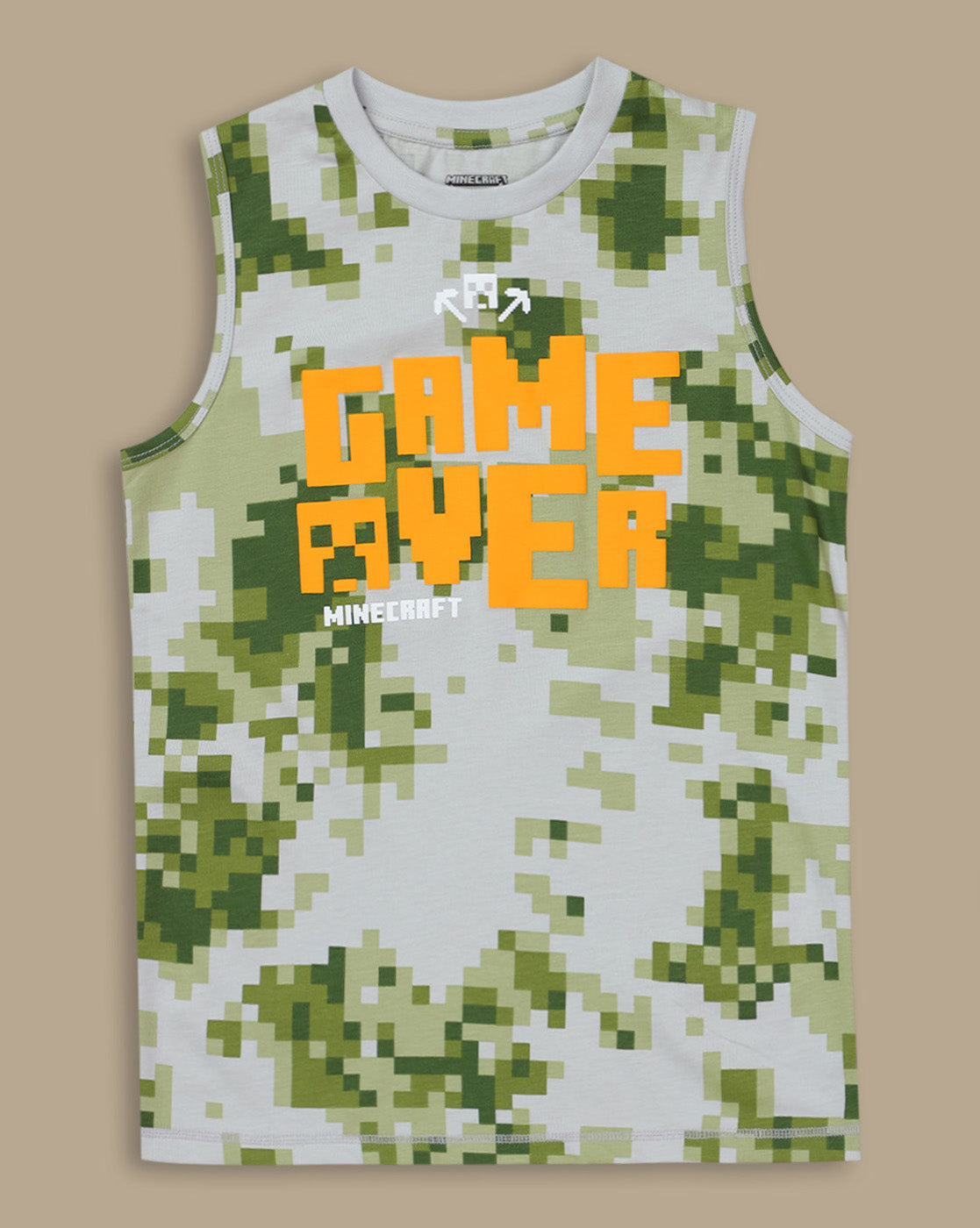 Minecraft Printed Vest For Boys