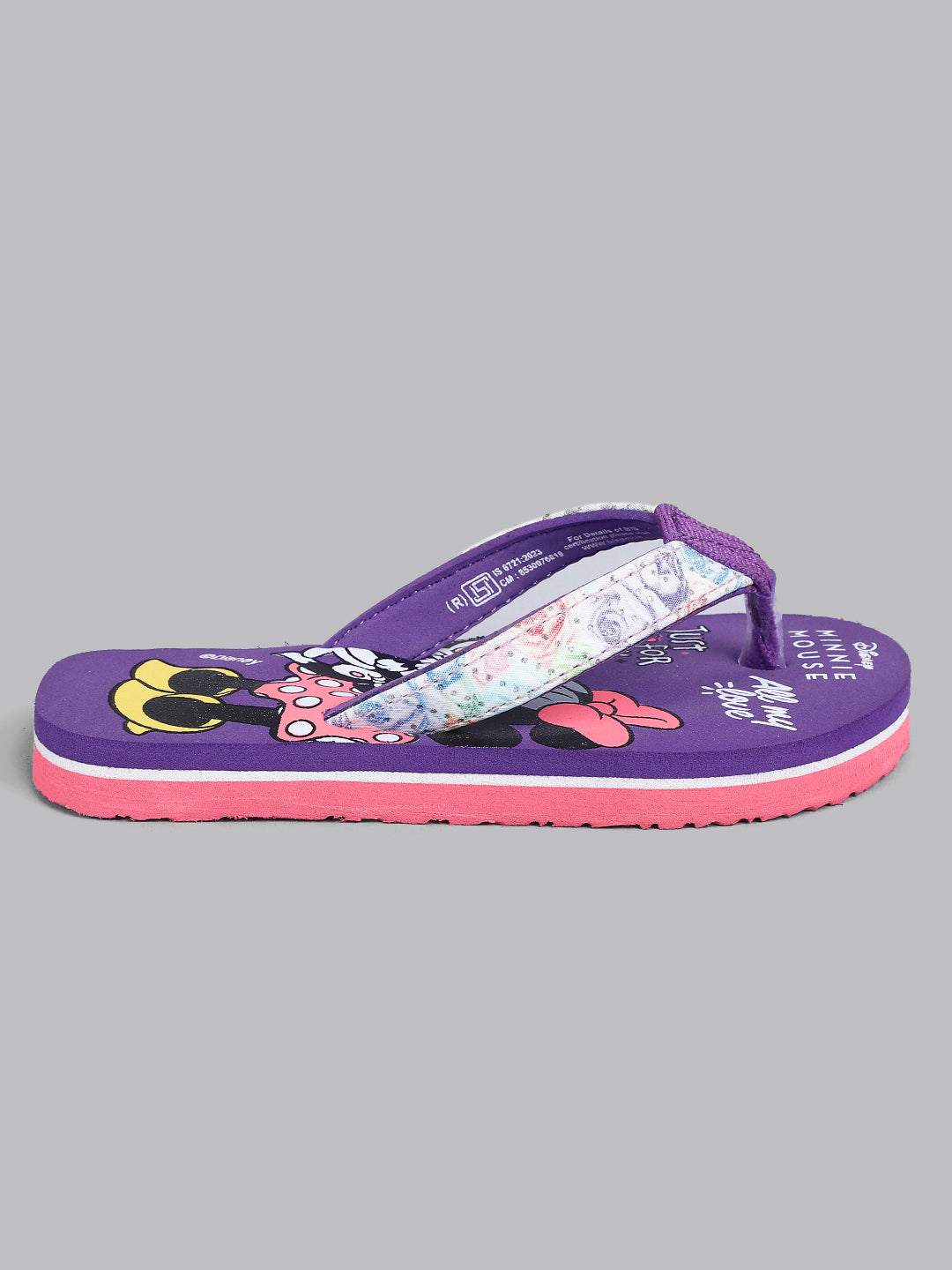 Minnie  Purple Flip-Flops  Kids Girls