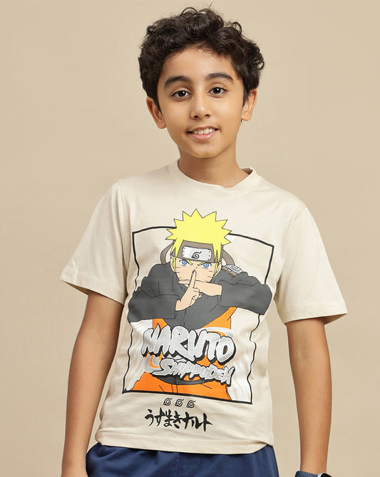 Naruto Printed Regular Fit Tshirt For Boys