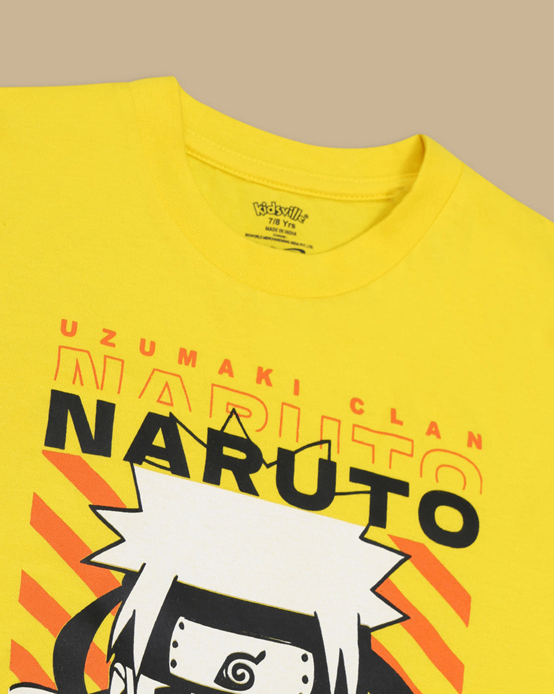 Naruto Graphic Printed Regular Fit Tshirt For Boys