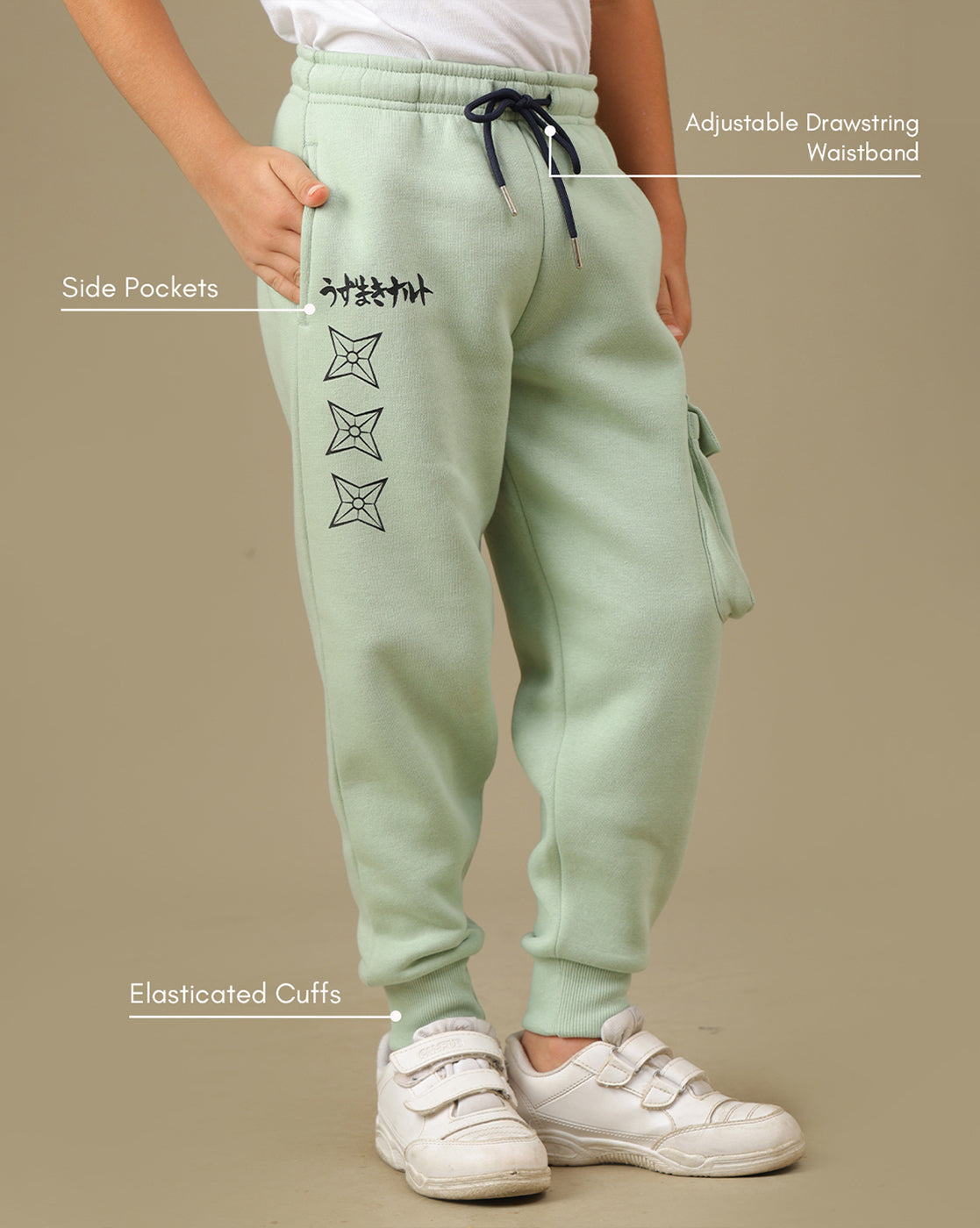 Naruto Printed Regular Fit  Hoodie and Joggers For Boys