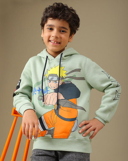 Naruto Printed Regular Fit Hoodie For Boys