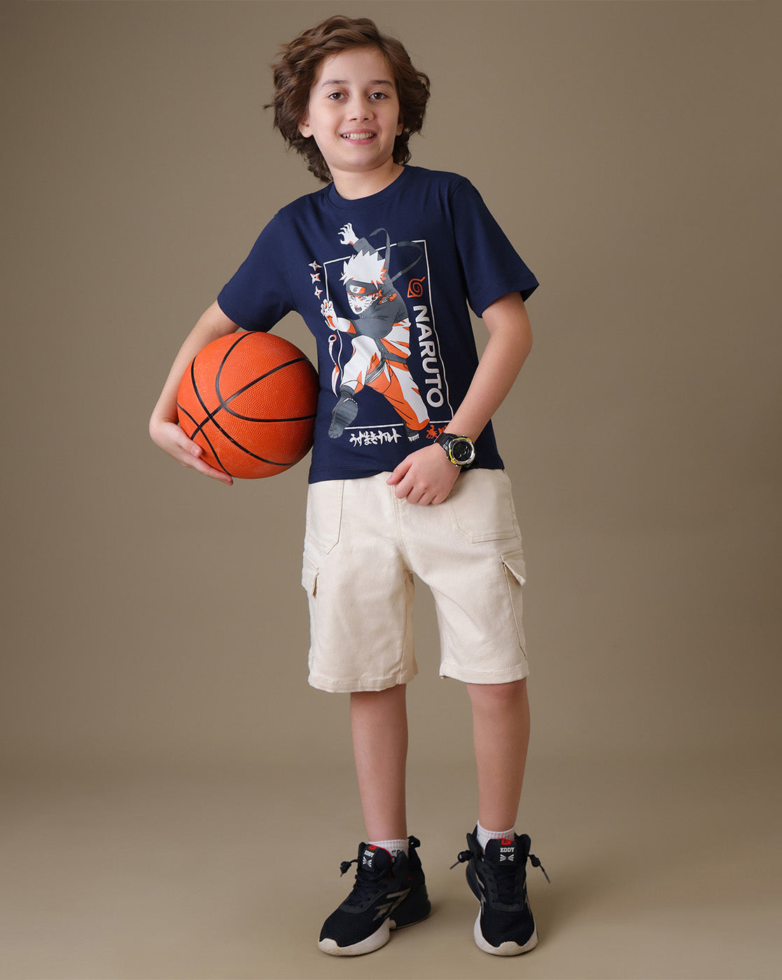 Uzumaki Naruto Regular Fit Tshirt  Boys