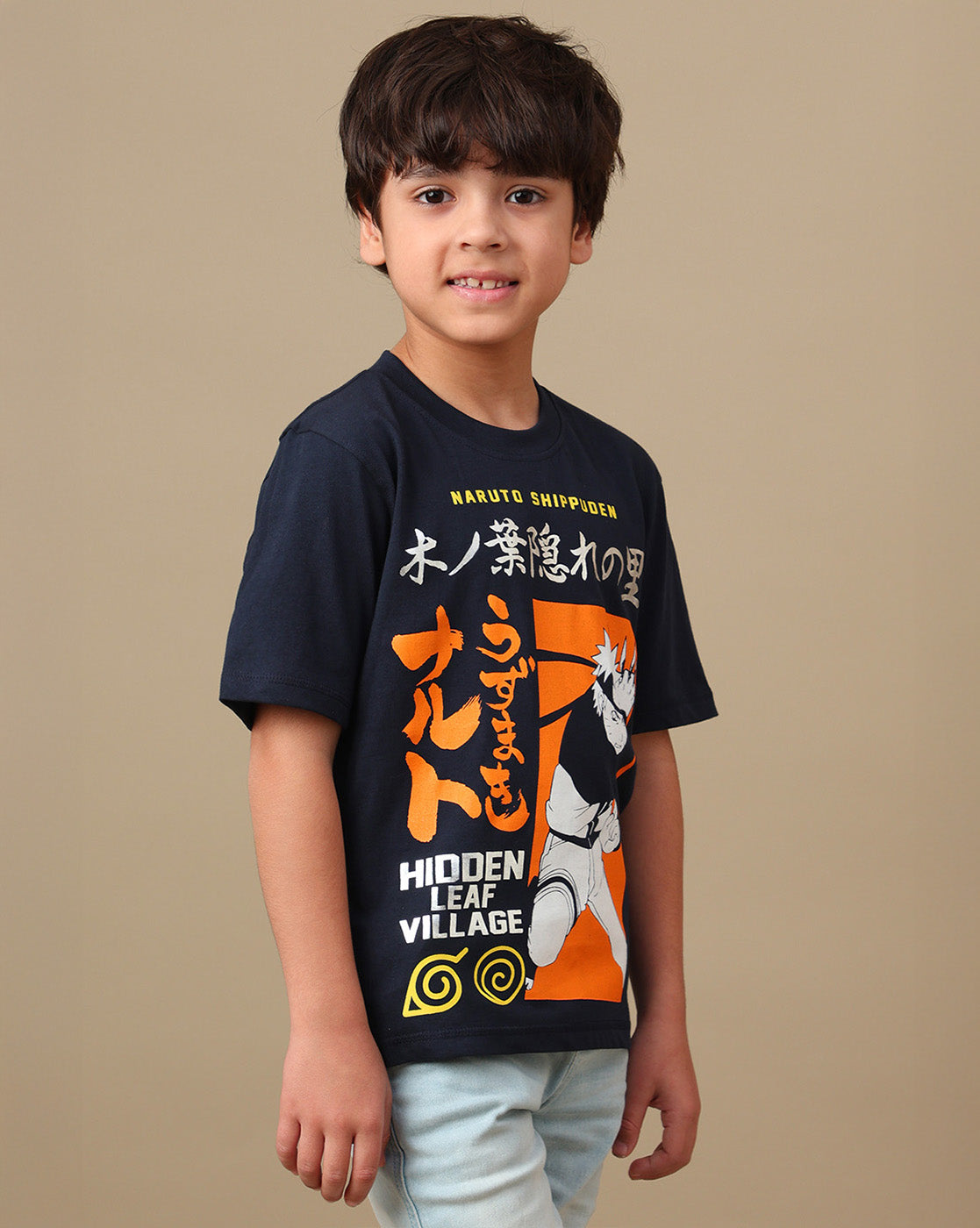 Naruto Printed Regular Fit Tshirt For Boys