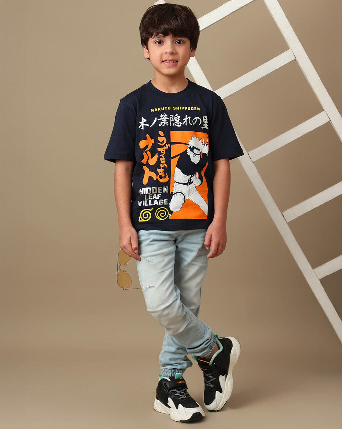 Naruto Printed Regular Fit Tshirt For Boys