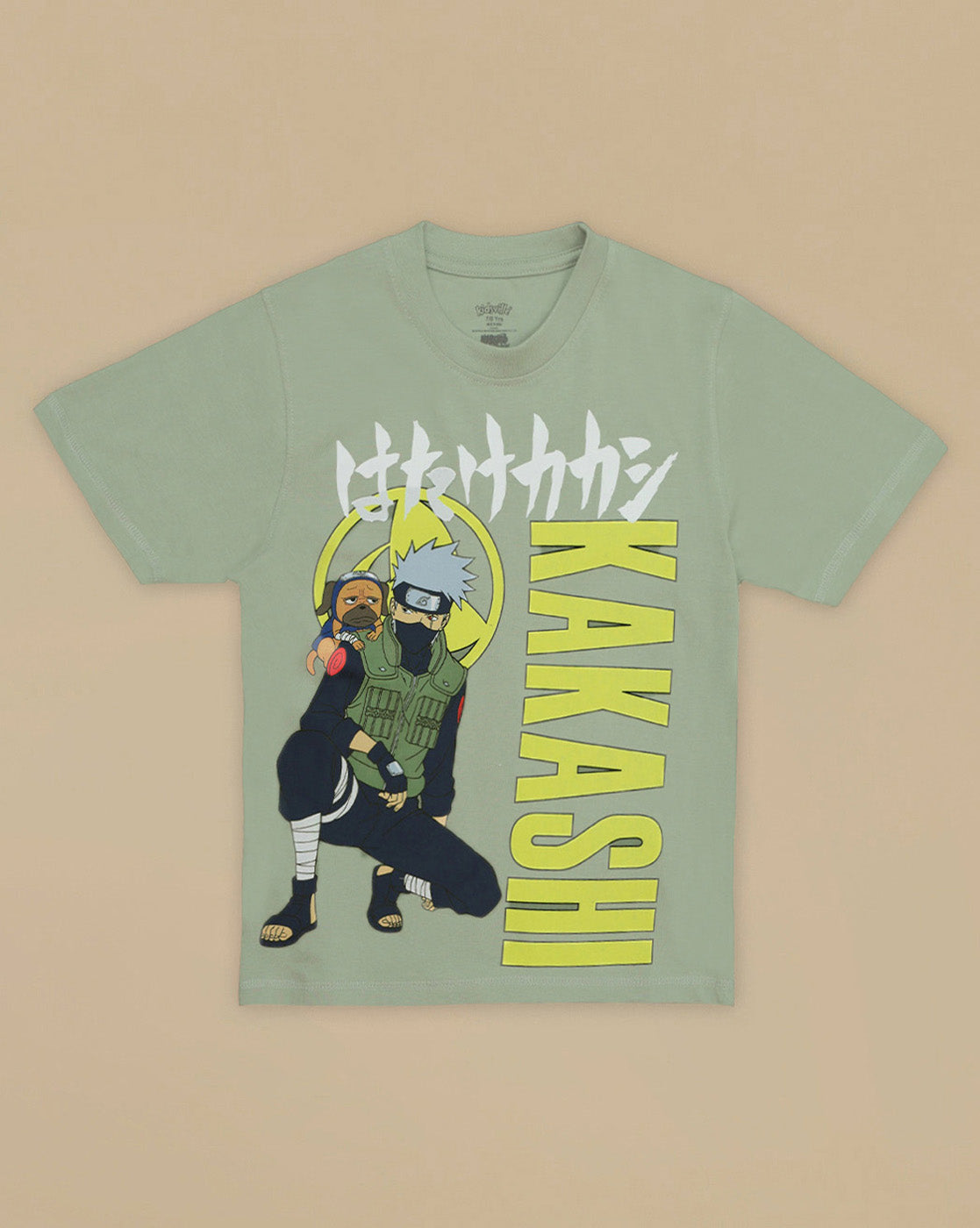 Kakashi Printed Regular Fit Tshirt For Boys