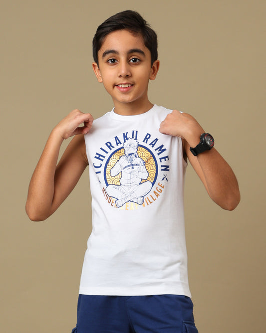 Naruto Shippuden Printed Vest For Boys