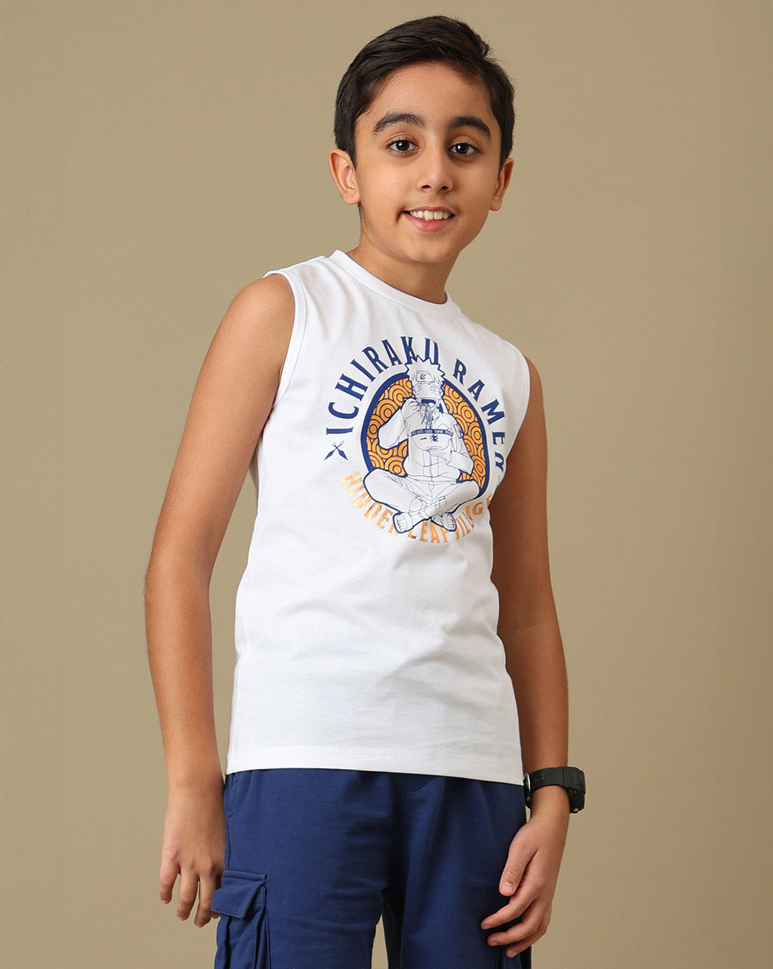 Naruto Shippuden Printed Vest For Boys
