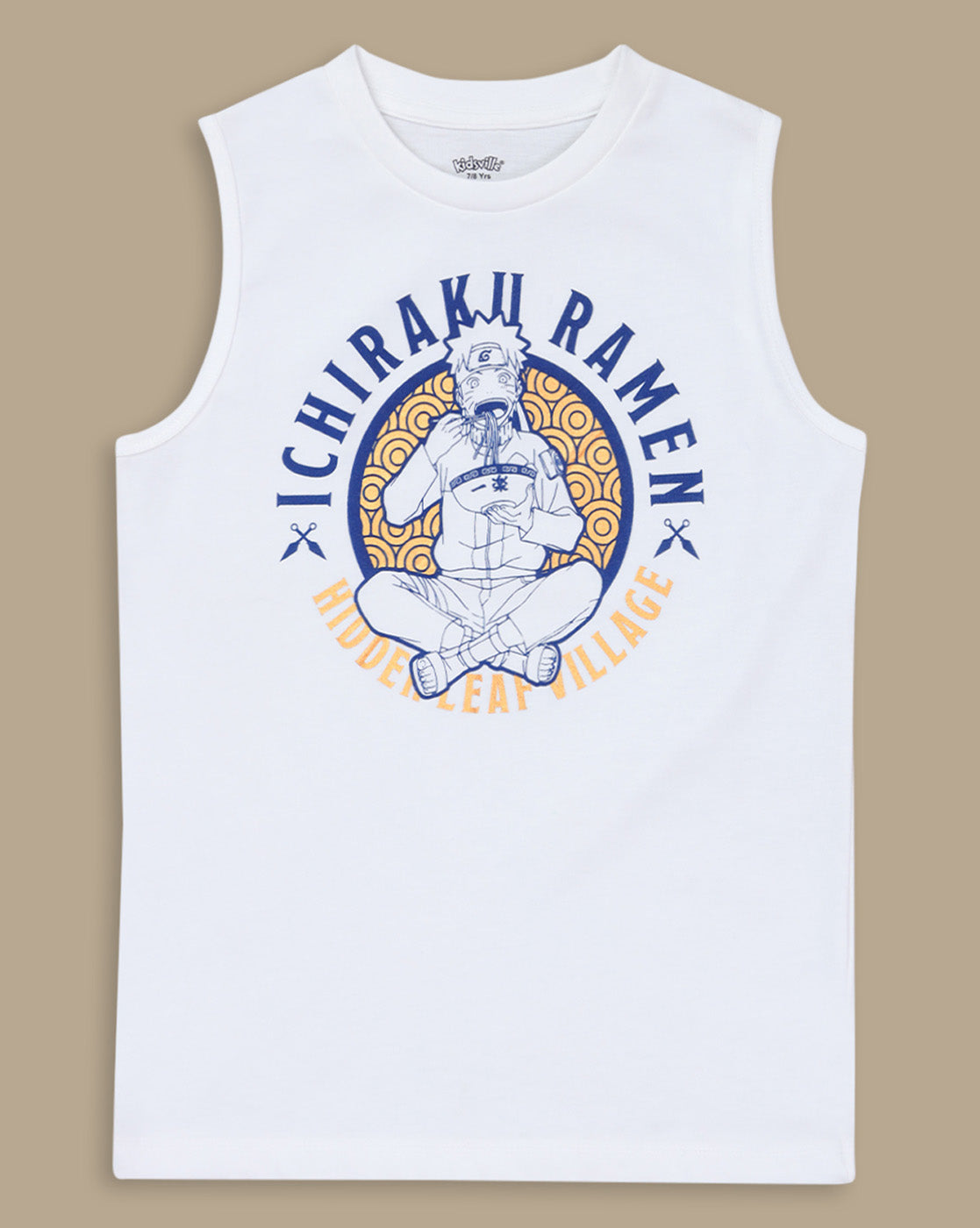 Naruto Shippuden Printed Vest For Boys