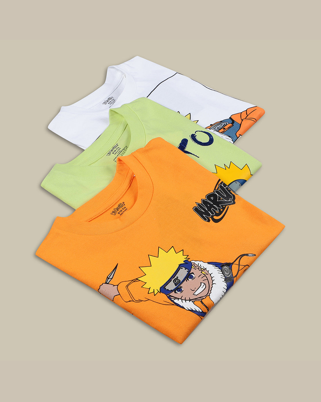 Naruto Pack Of 3 T-Shirts For Boys
