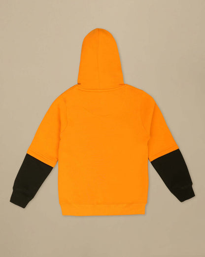 Naruto Uzumaki Anime  Orange Regular Fit Hoodie  Boys
