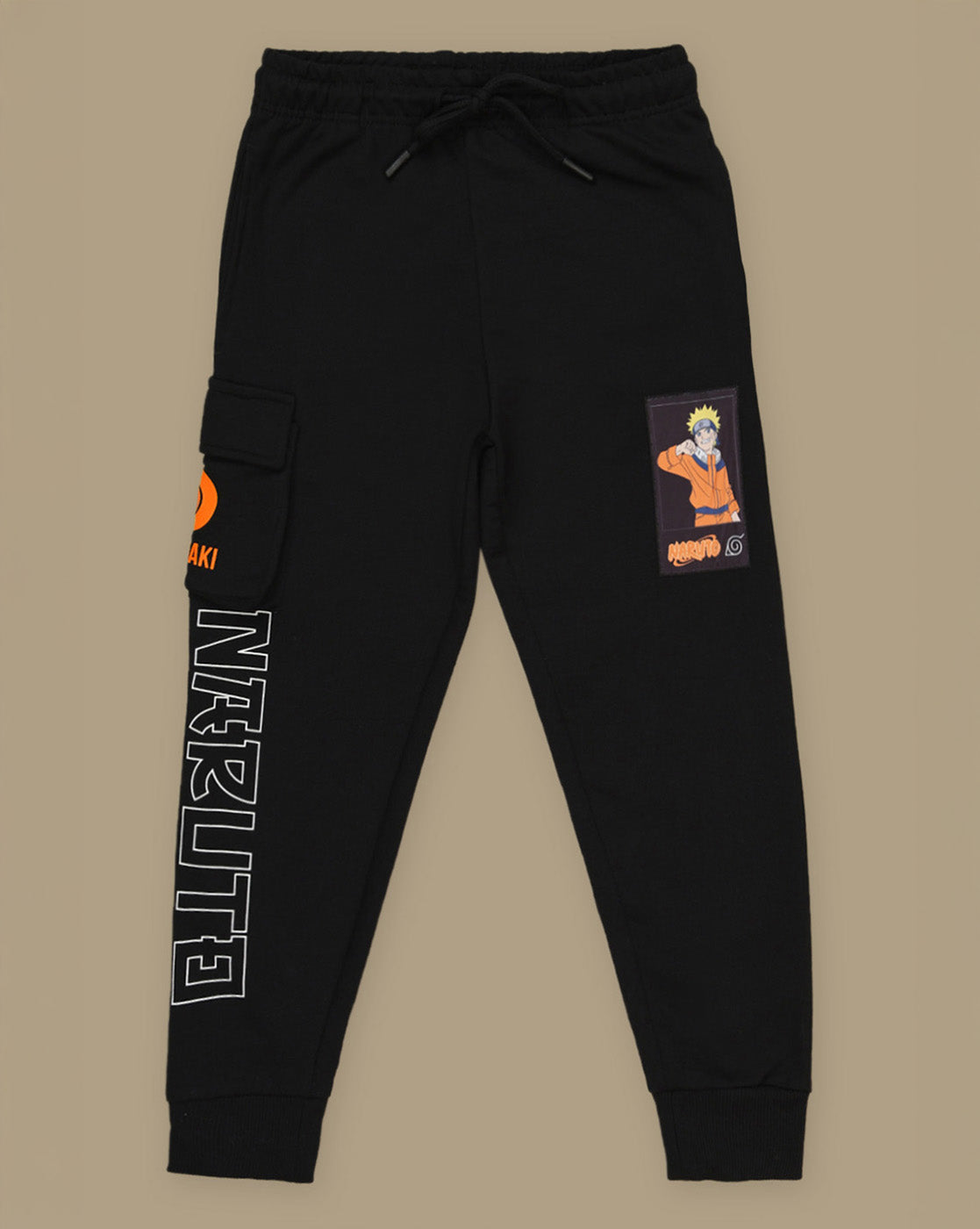 Naruto Printed Regular Fit Joggers For Boys