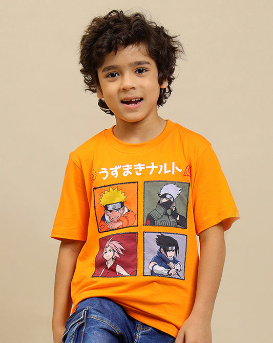 Naruto Printed Regular Fit Tshirt For Boys