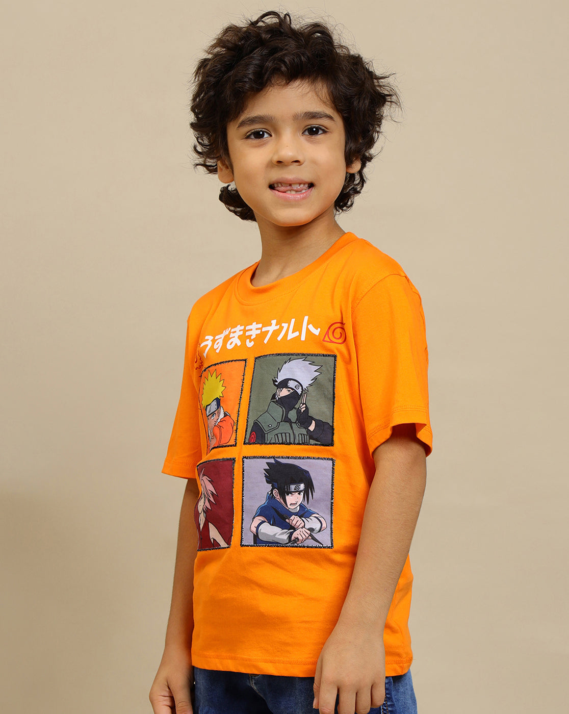 Naruto Printed Regular Fit Tshirt For Boys