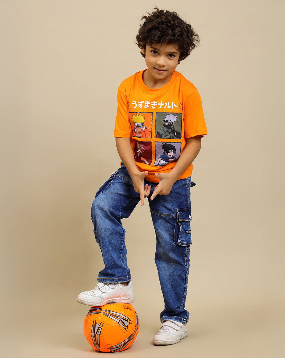 Naruto Printed Regular Fit Tshirt For Boys