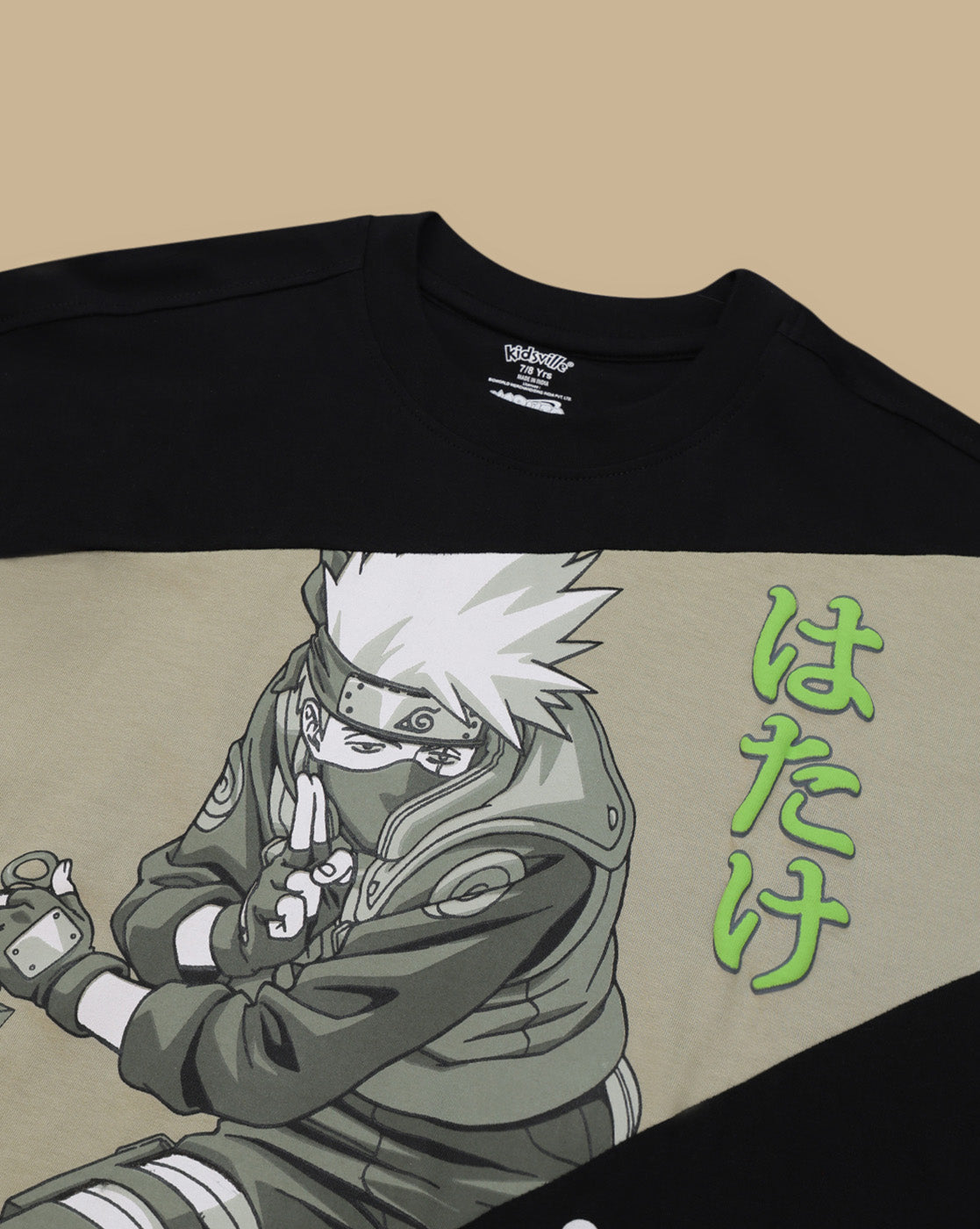 Naruto Graphic Printed Oversized Fit Tshirt For Boys