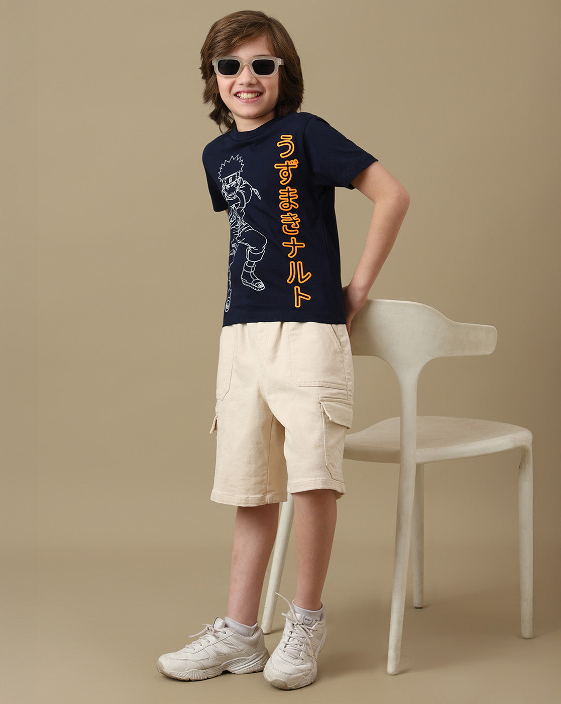 Naruto Graphic Printed Regular Fit Tshirt For Boys