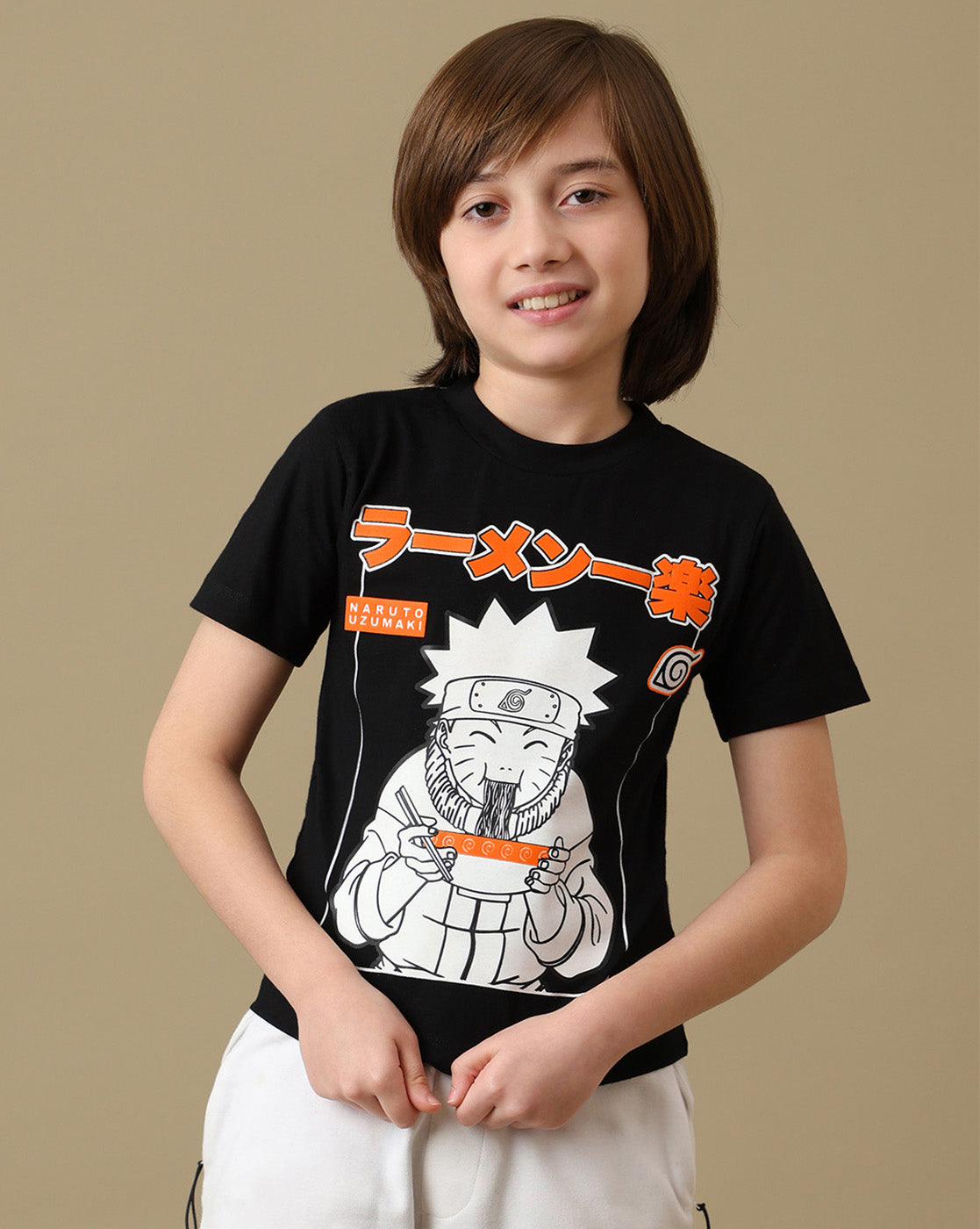 Naruto Graphic Printed Regular Fit Tshirt For Boys