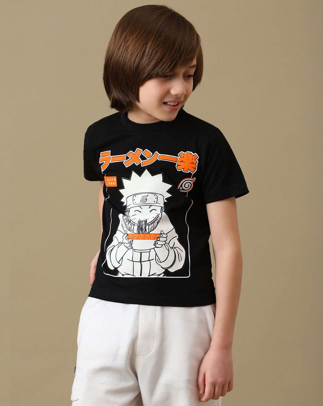 Naruto Graphic Printed Regular Fit Tshirt For Boys