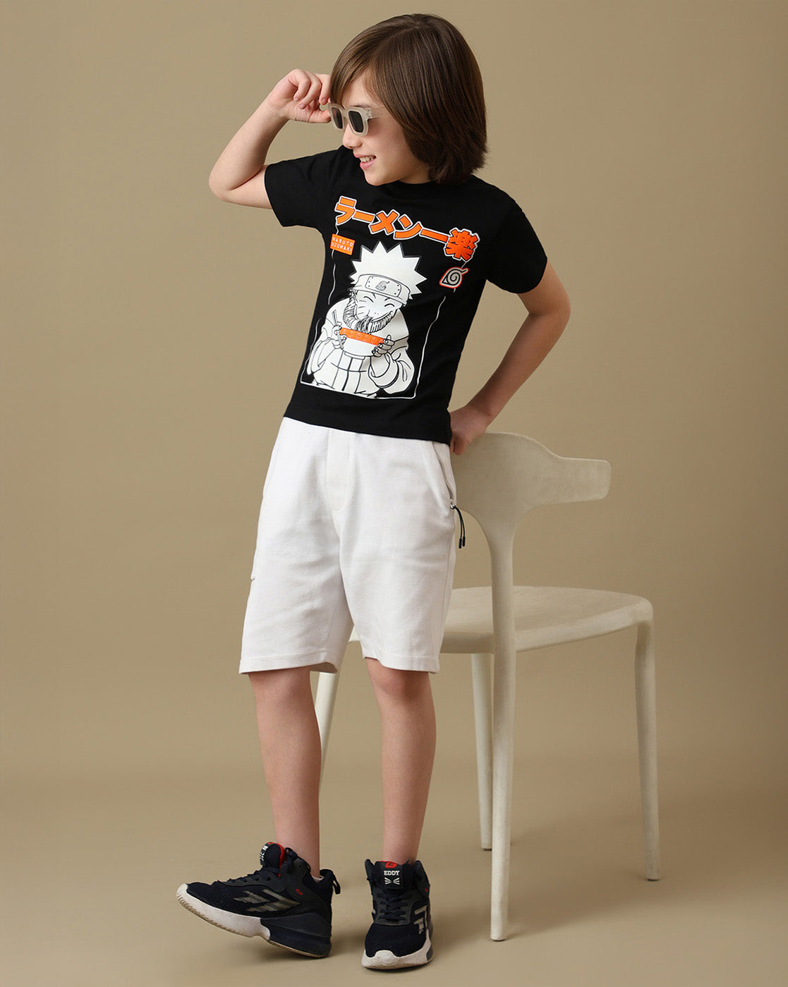 Naruto Graphic Printed Regular Fit Tshirt For Boys