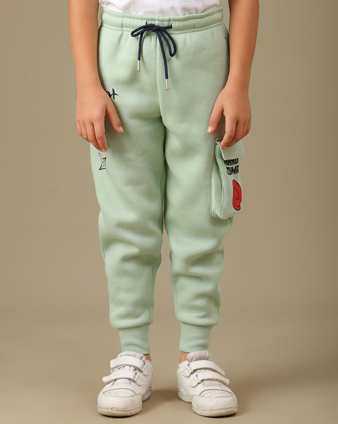 Naruto Printed Regular Fit Joggers For Boys