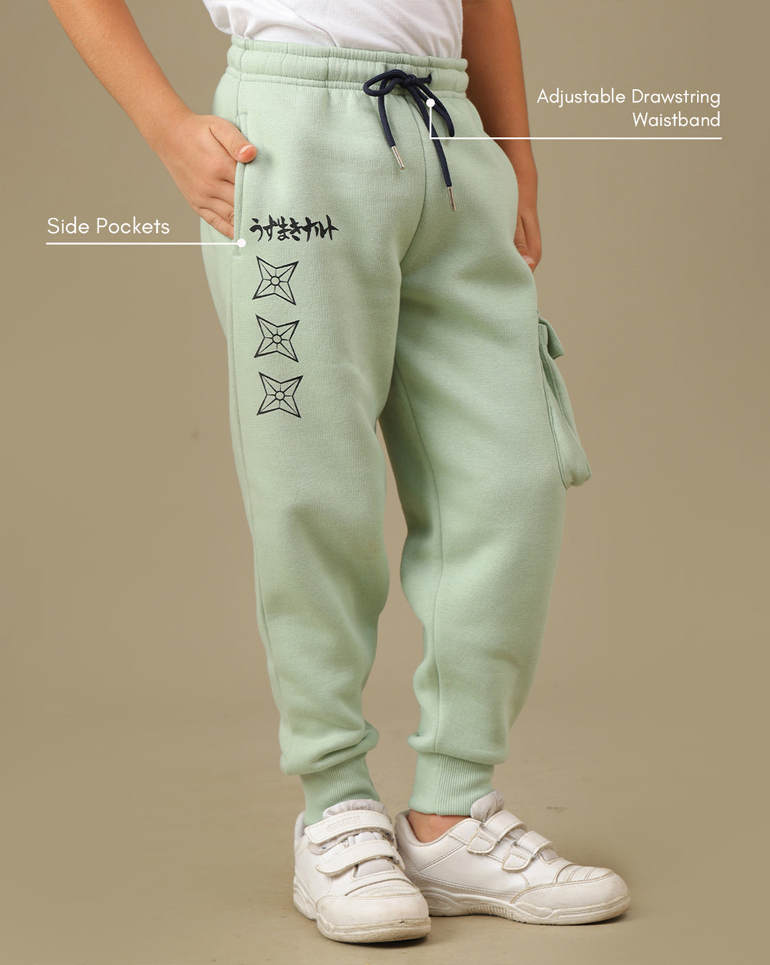 Naruto Printed Regular Fit Joggers For Boys