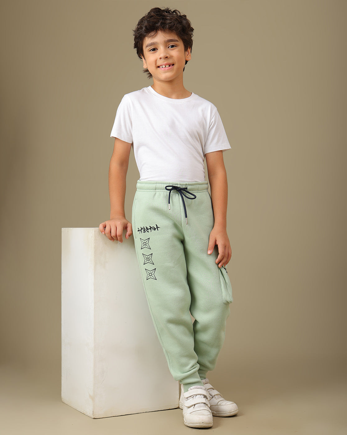 Naruto Printed Regular Fit Joggers For Boys