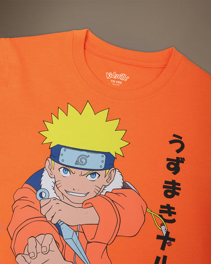 Uzumaki Naruto Regular Fit Tshirt  Boys