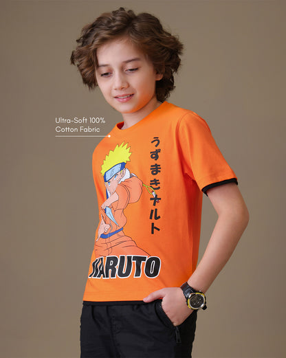 Uzumaki Naruto Regular Fit Tshirt  Boys