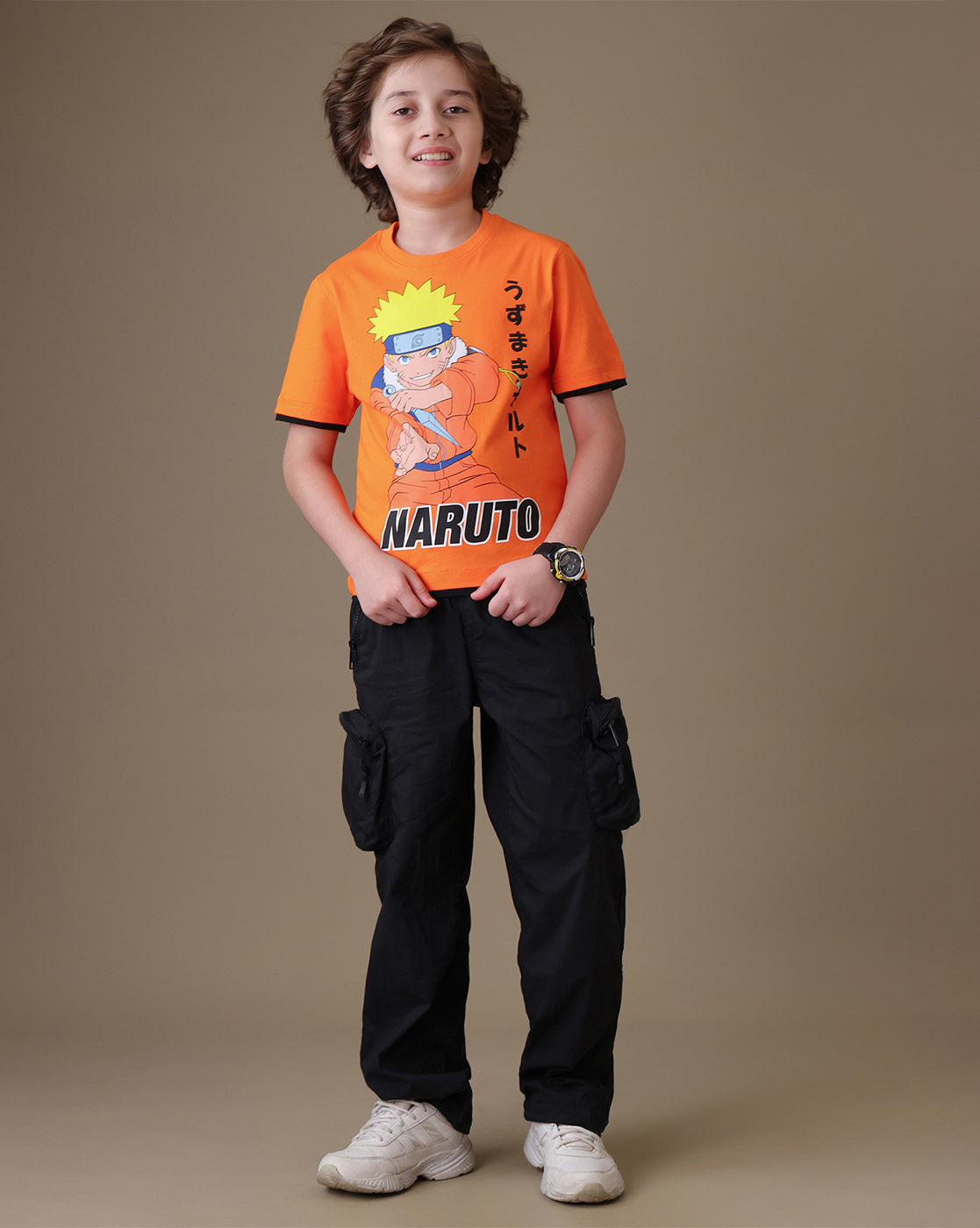 Uzumaki Naruto Regular Fit Tshirt  Boys