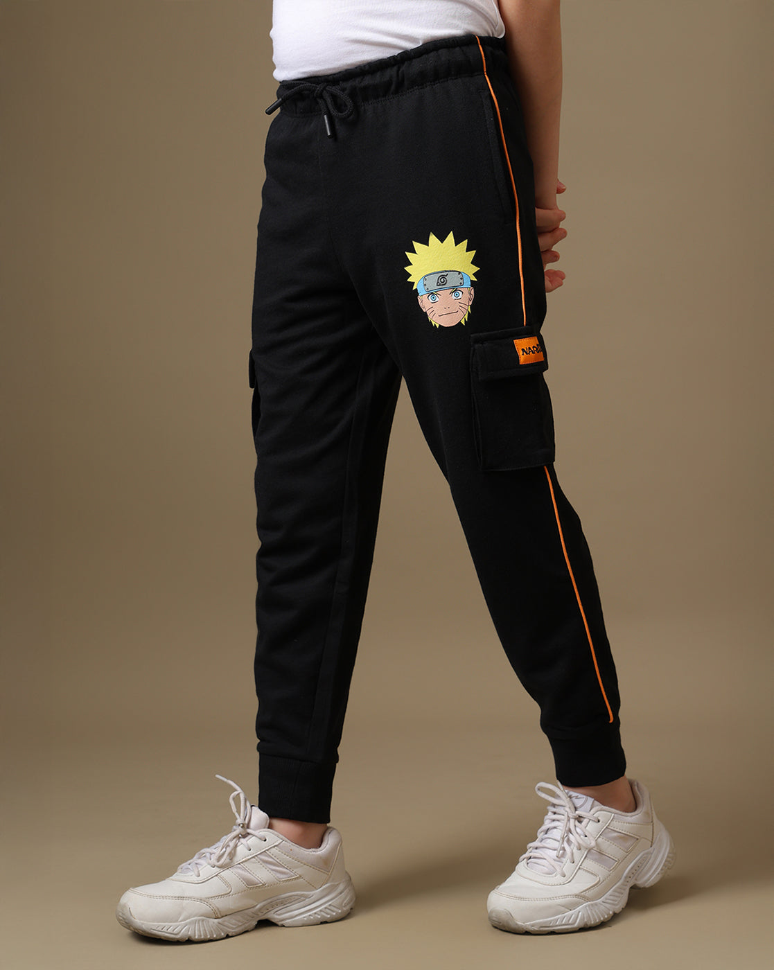 Naruto Printed Regular Fit Joggers For Boys