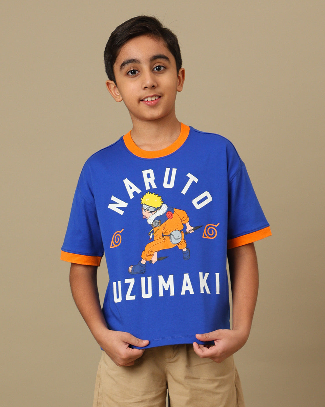 Naruto Printed Loose Tshirt For Boys