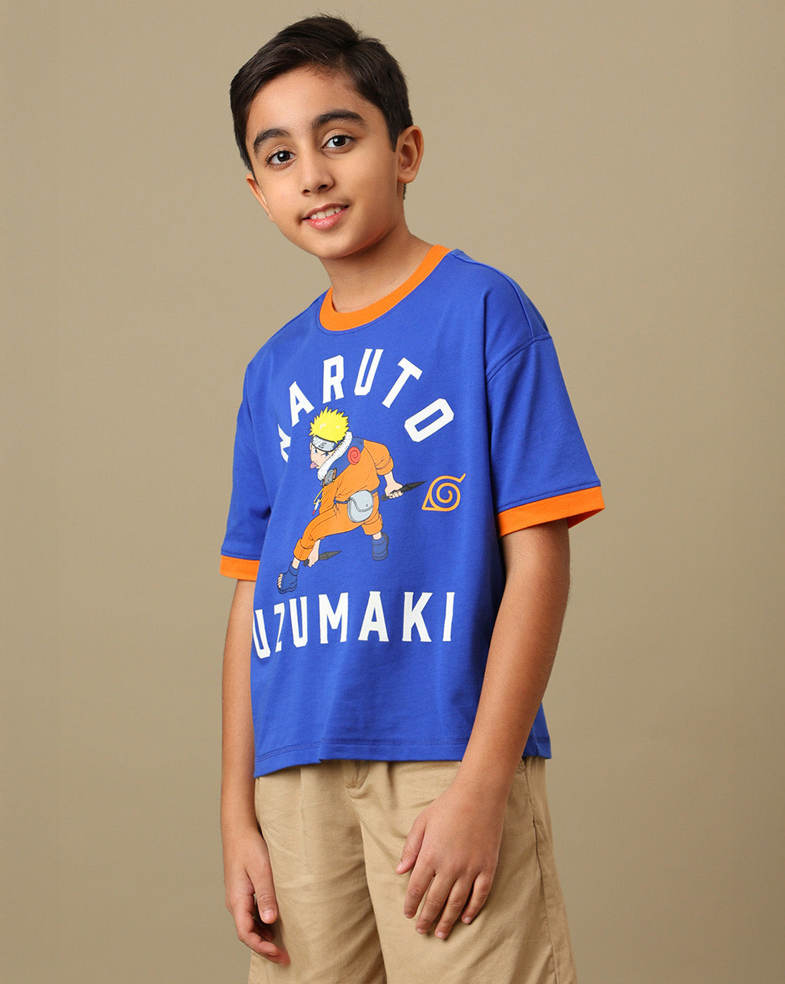 Naruto Printed Loose Tshirt For Boys