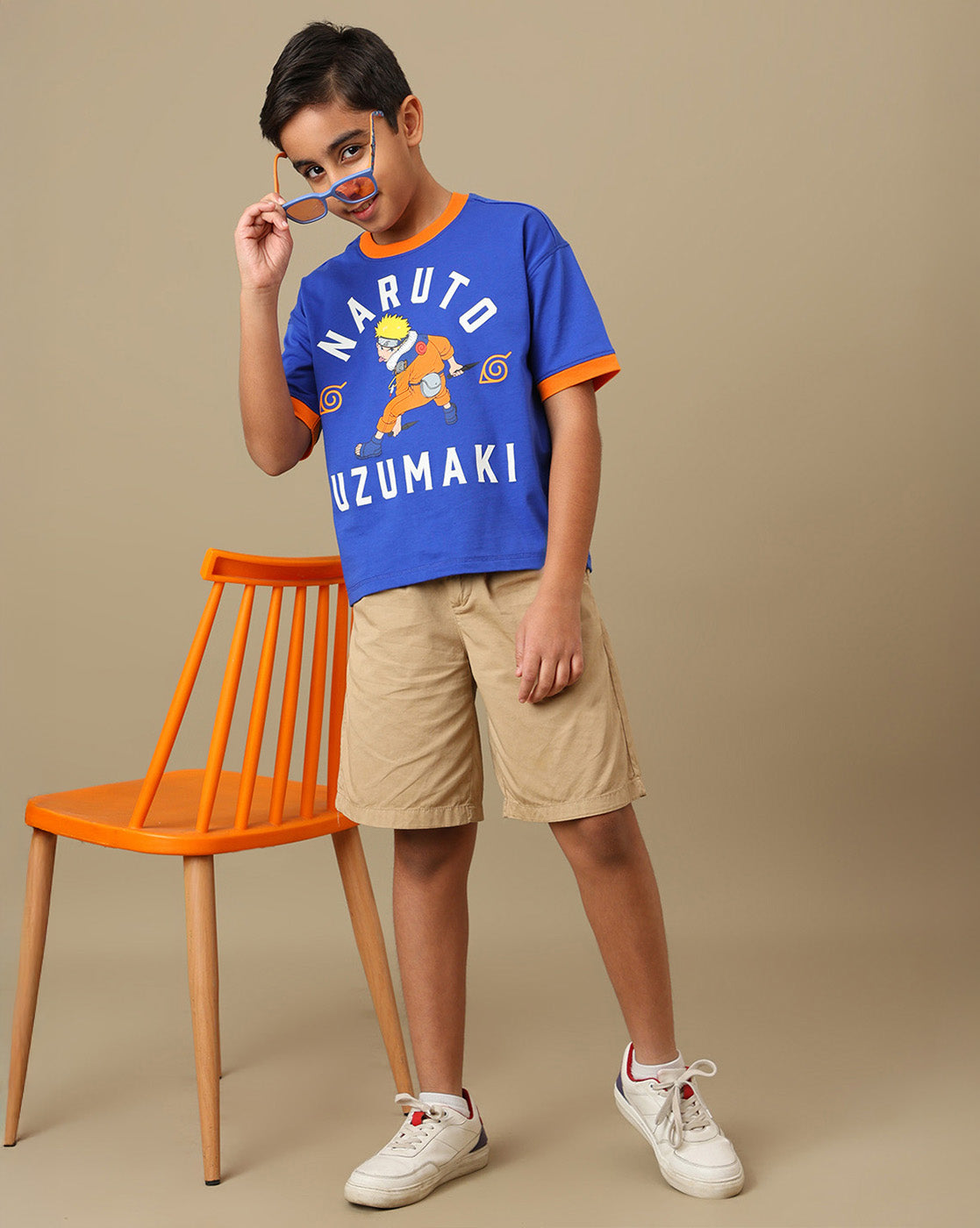 Naruto Printed Loose Tshirt For Boys