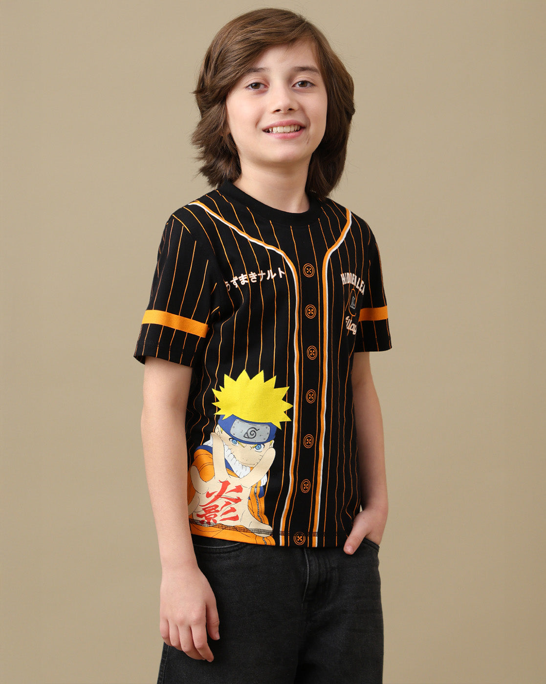 Naruto Graphic Printed Regular Fit Tshirt For Boys