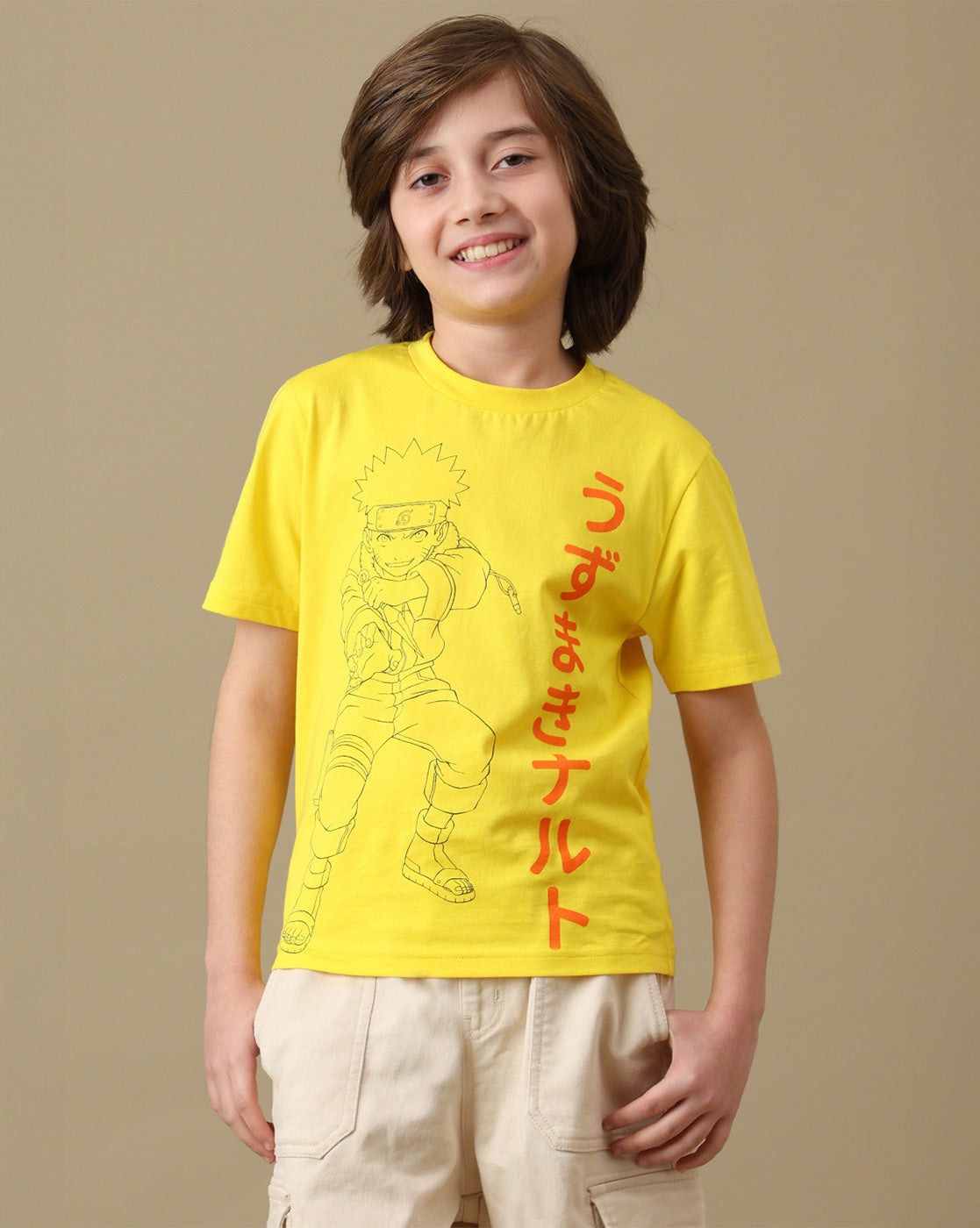 Naruto Graphic Printed Regular Fit Tshirt For Boys