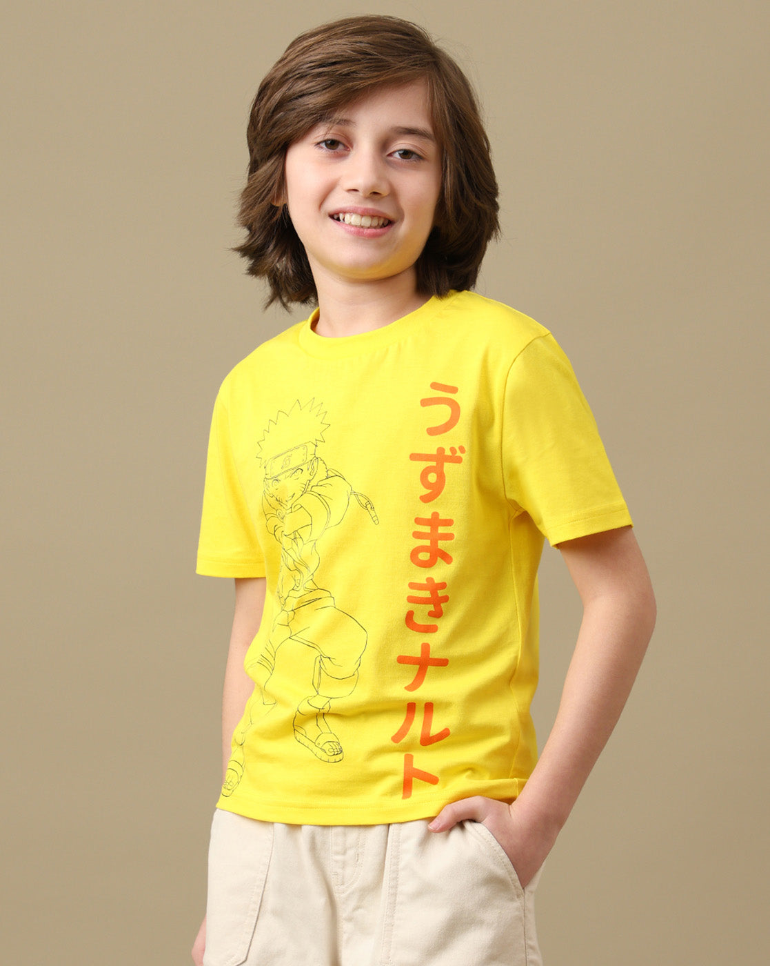 Naruto Graphic Printed Regular Fit Tshirt For Boys