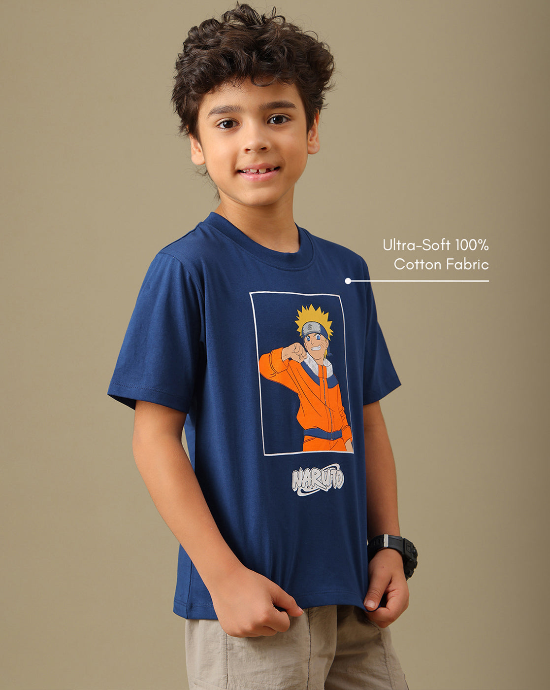 Naruto Printed Regular Fit Tshirt For Boys