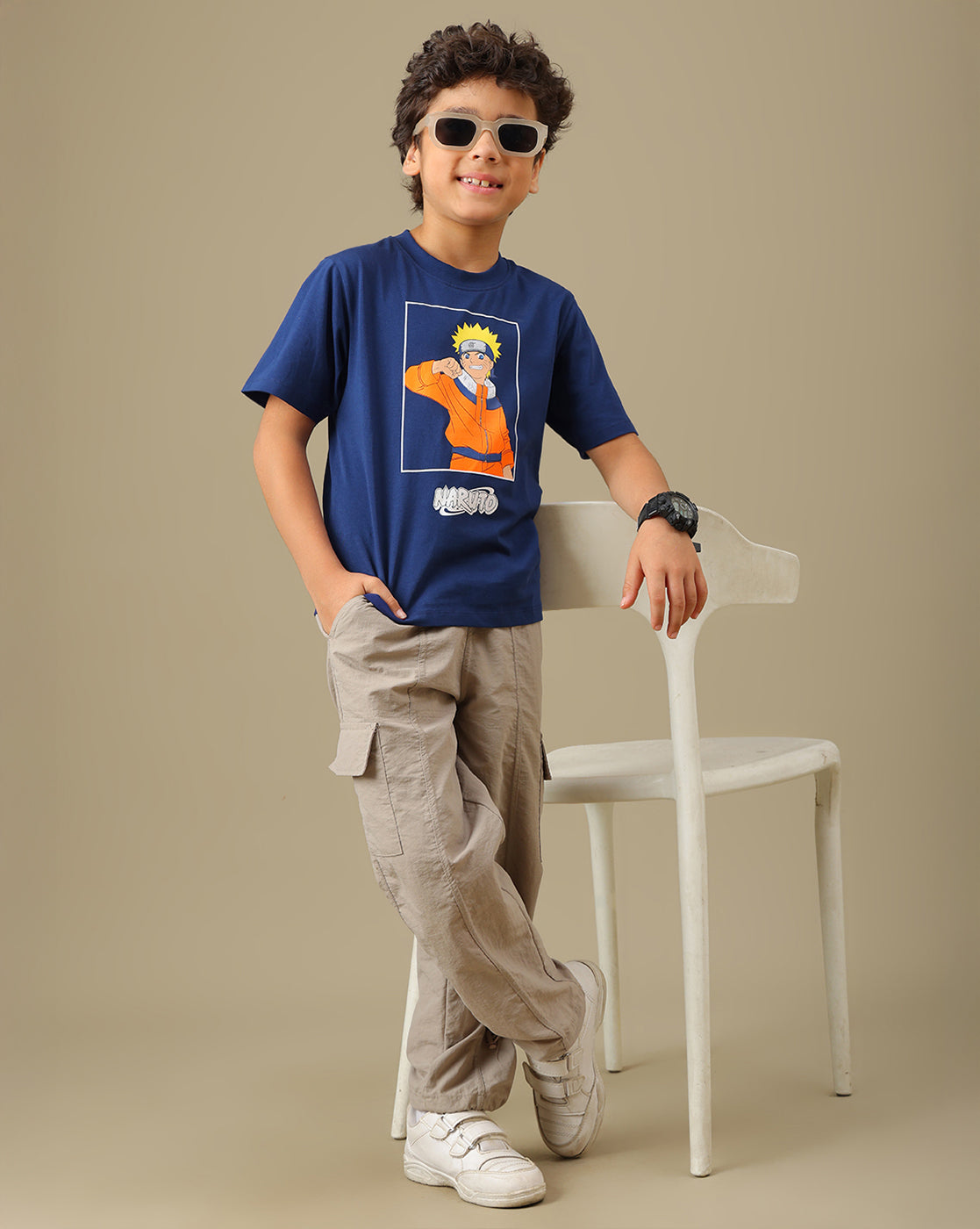 Naruto Printed Regular Fit Tshirt For Boys