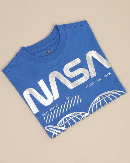 Nasa Printed Oversize Tshirt For Boys