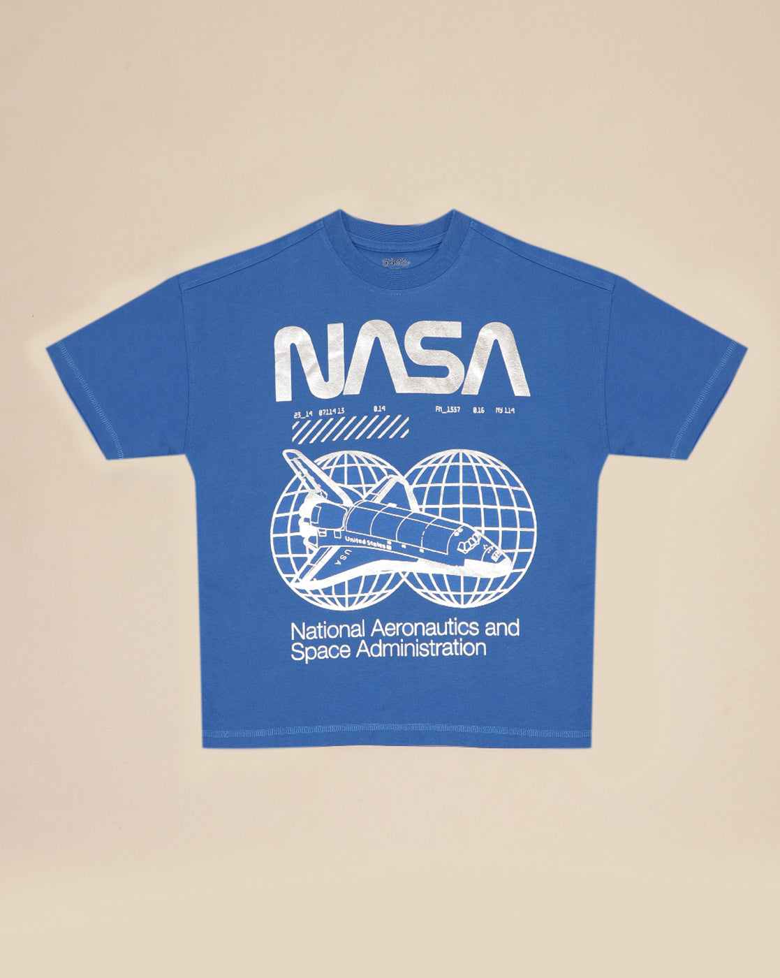 Nasa Printed Oversize Tshirt For Boys